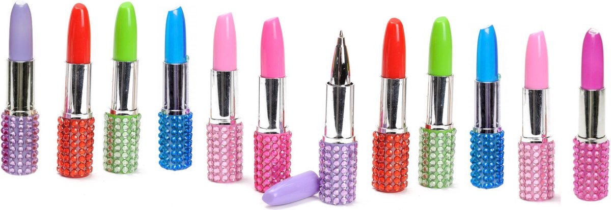 Lippenstift Balpen | Lipstick Pen Uitdelen | 12 stuks